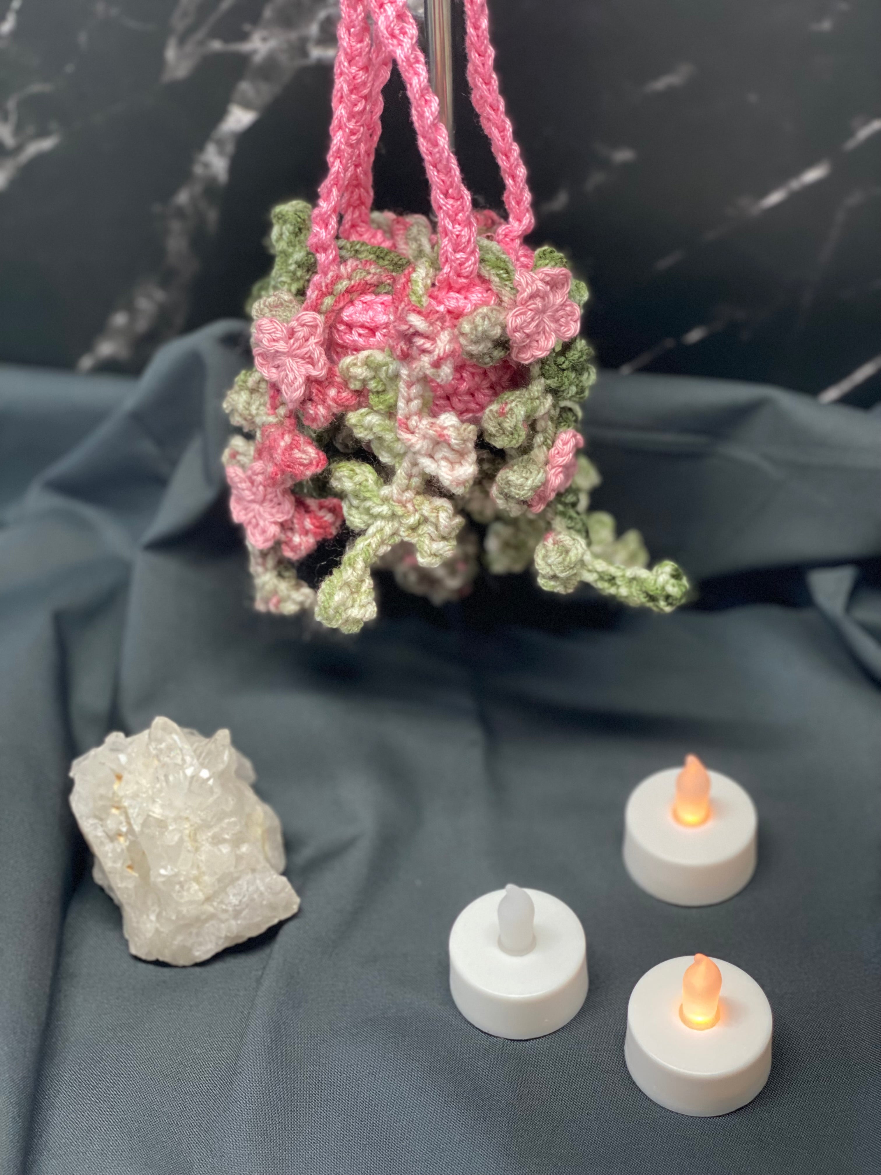 MINI Ivy with Flowers Hanging Plant