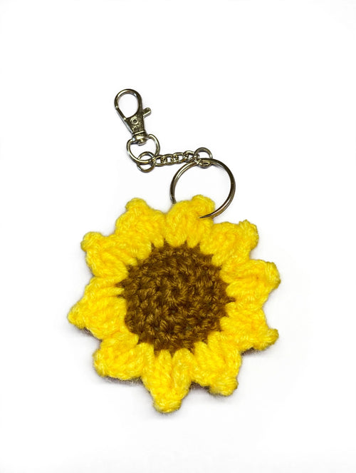 Mini Crochet Flower Keychain - Choose Your Bloom