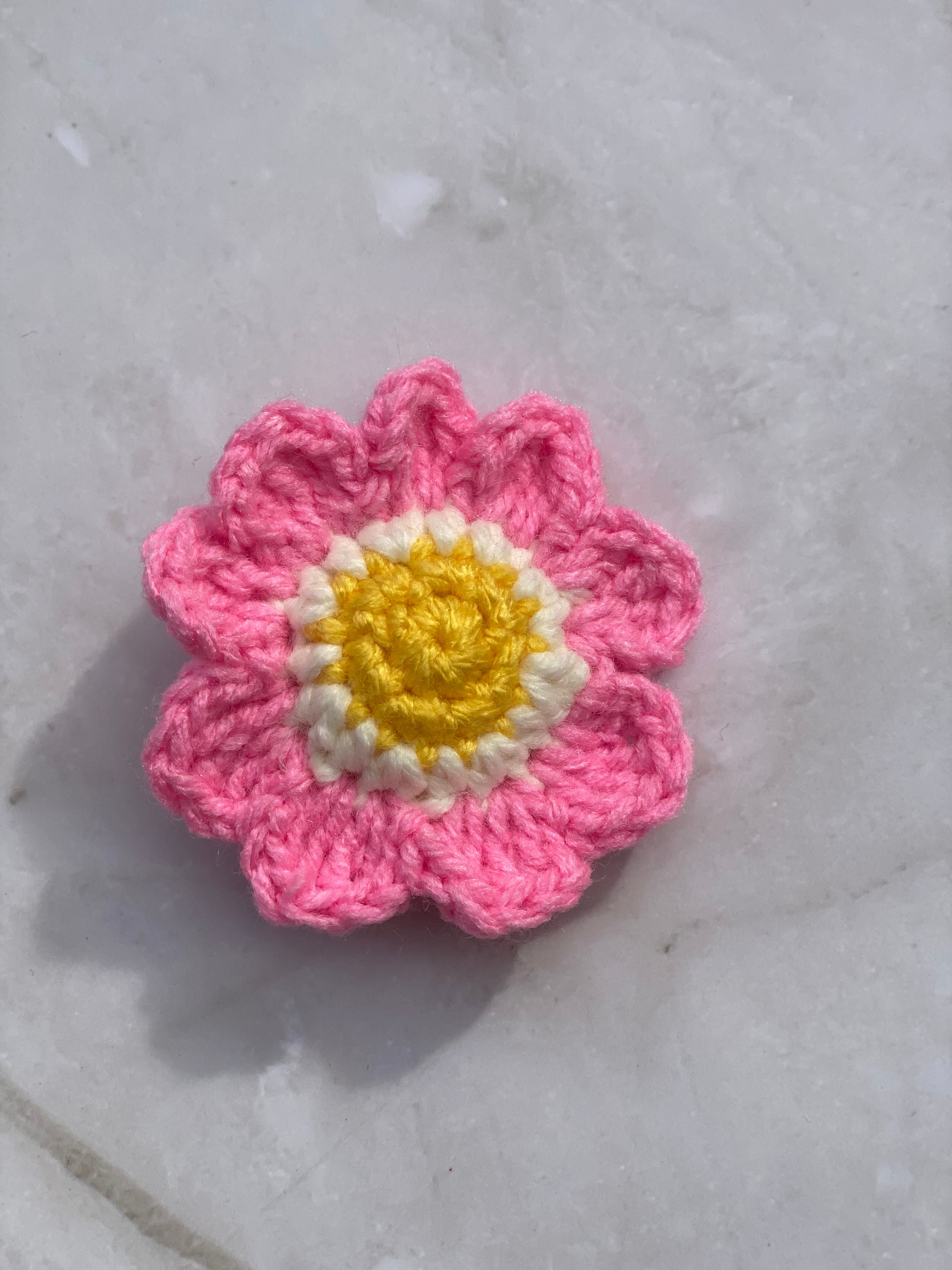 Flower Keychain - Handmade Crochet